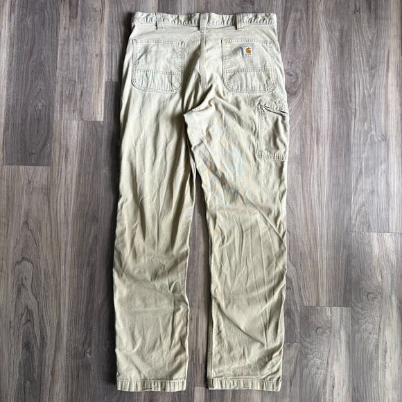 Carhartt Other - Carhartt Khaki Carpenter Workwear Pants Men’s Size 36x33 Relaxed Fit